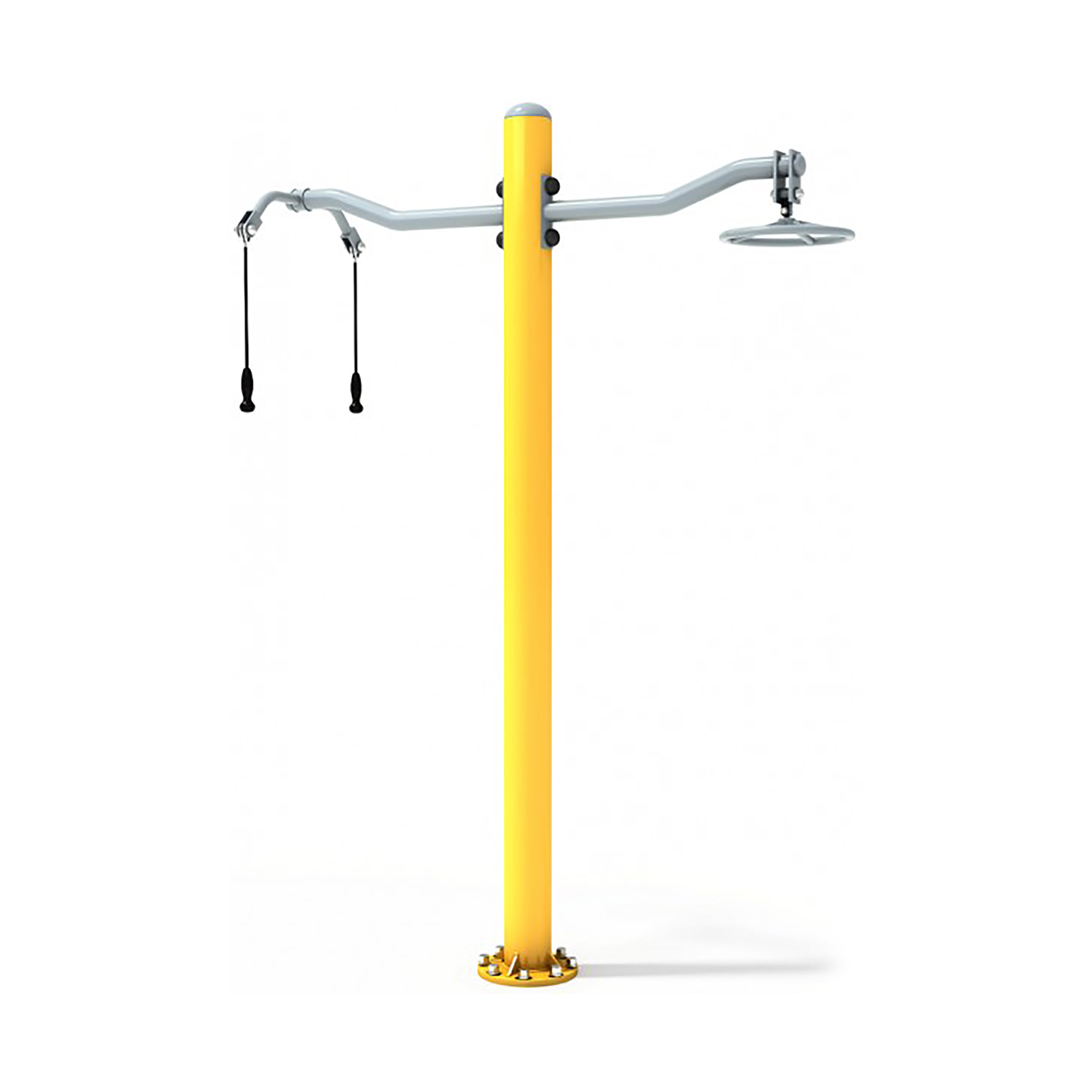 Máquina de entrenamiento de brazos superior disabled + poste + twister superior disabled Equipamiento para gimnasios al aire libre